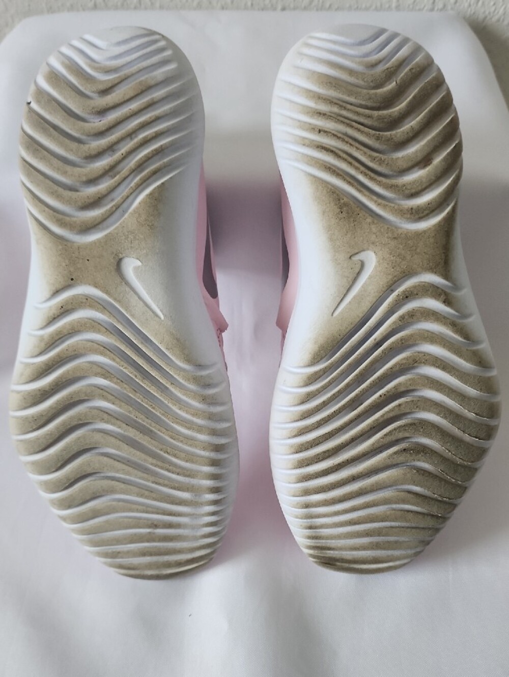 Nike Kids Light Pink Slip-On Sneakers with Silver Swoosh - Picture 5 of 7